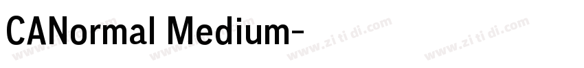 CANormal Medium字体转换